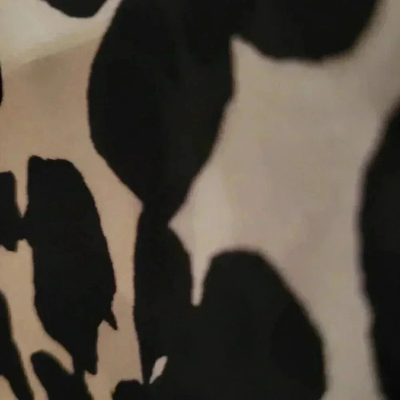Women's Black and White Animal Print Blouse - Picture 5 of 8